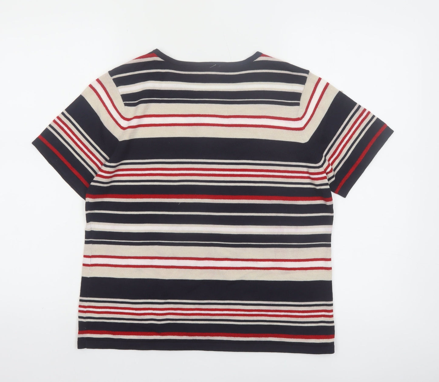 Villager Petite Women’s Multicoloured Striped T-Shirt L