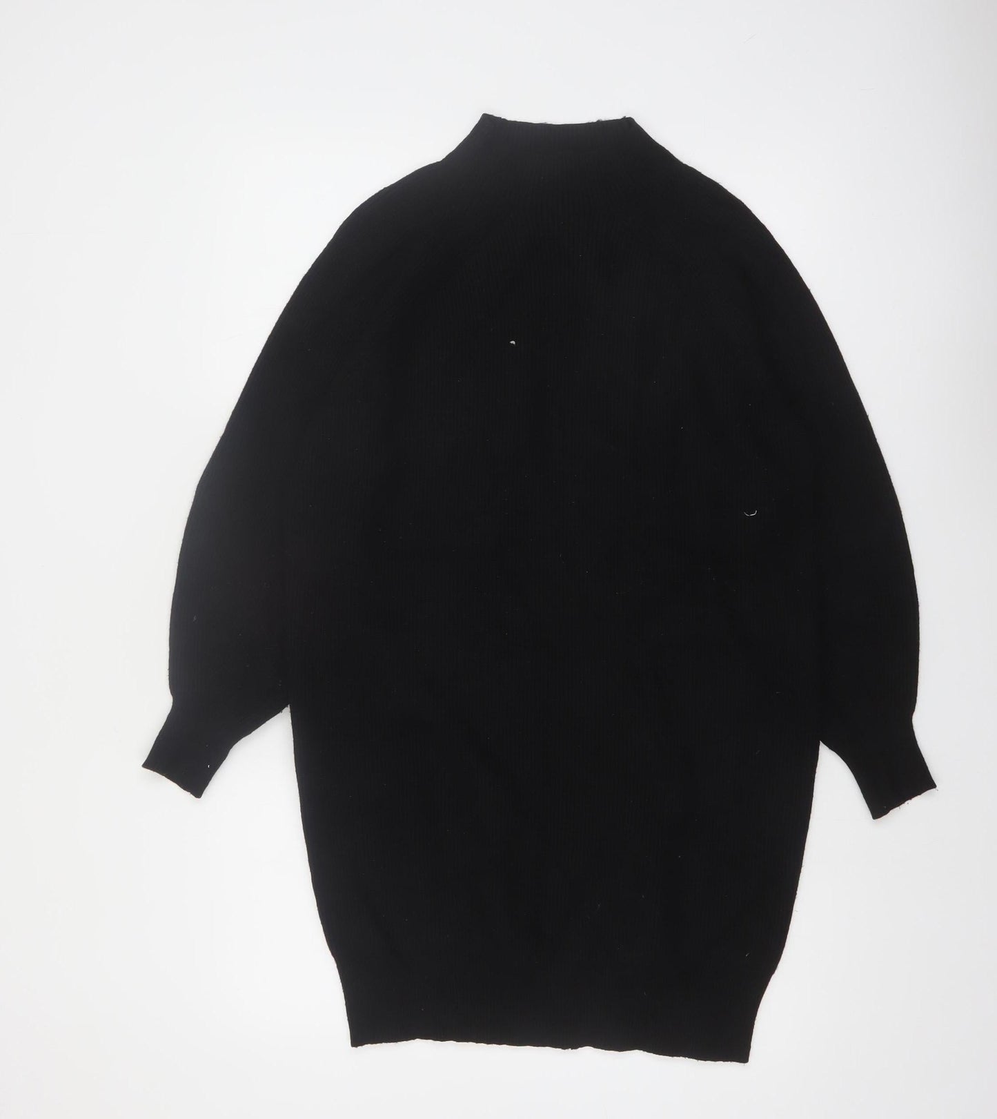 Phase Eight Women Black XS Mock Neck Long Sleeve Knit Jumper