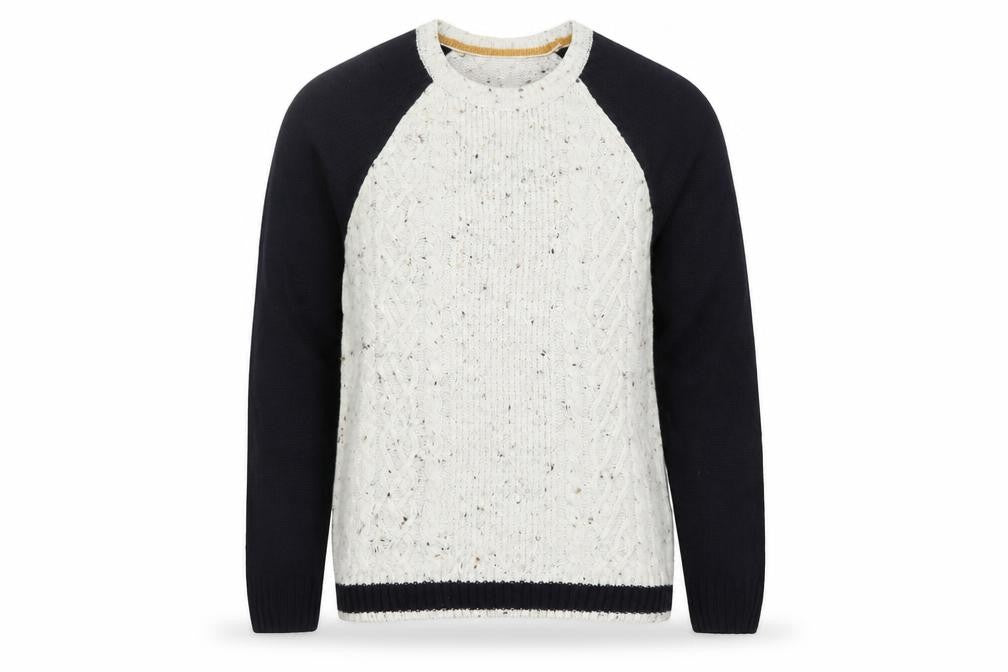 LC Waikiki Men's Multicoloured M Cable-Knit Crew Neck Jumper