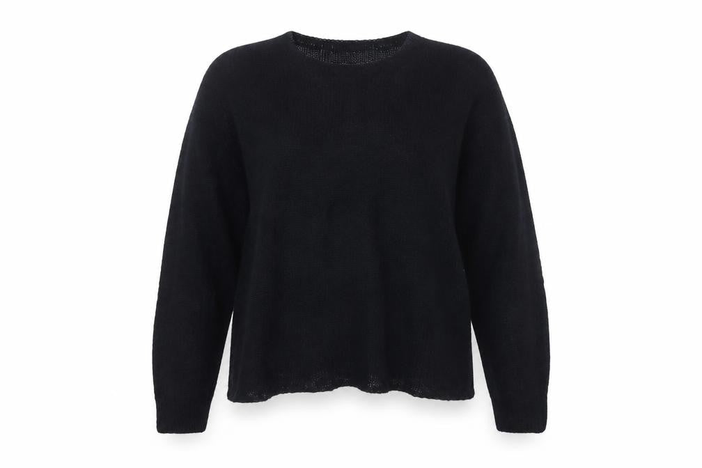 Marks & Spencer Per Una Women Black Mohair Blend Pullover Jumper M