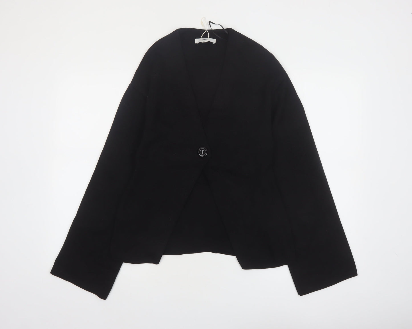 Marks and Spencer Womens Black XS V-Neck Knit Cardigan