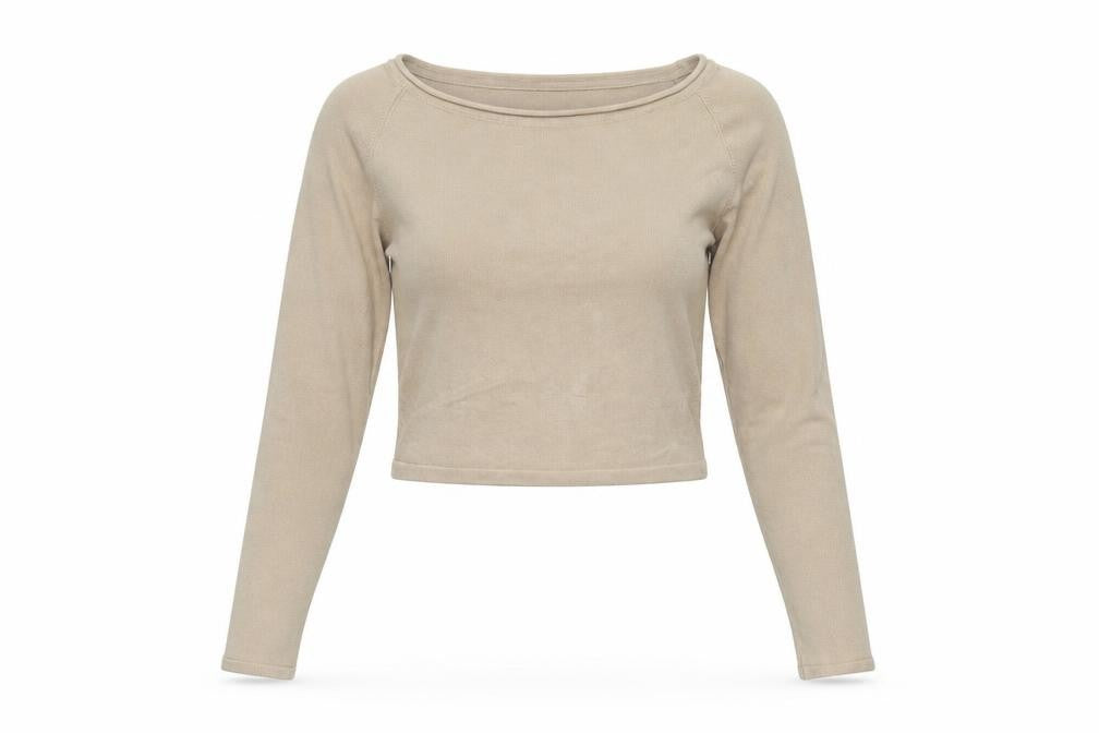 Pull&Bear Women’s Beige Slim Fit Long Sleeve Pullover Jumper Size 8