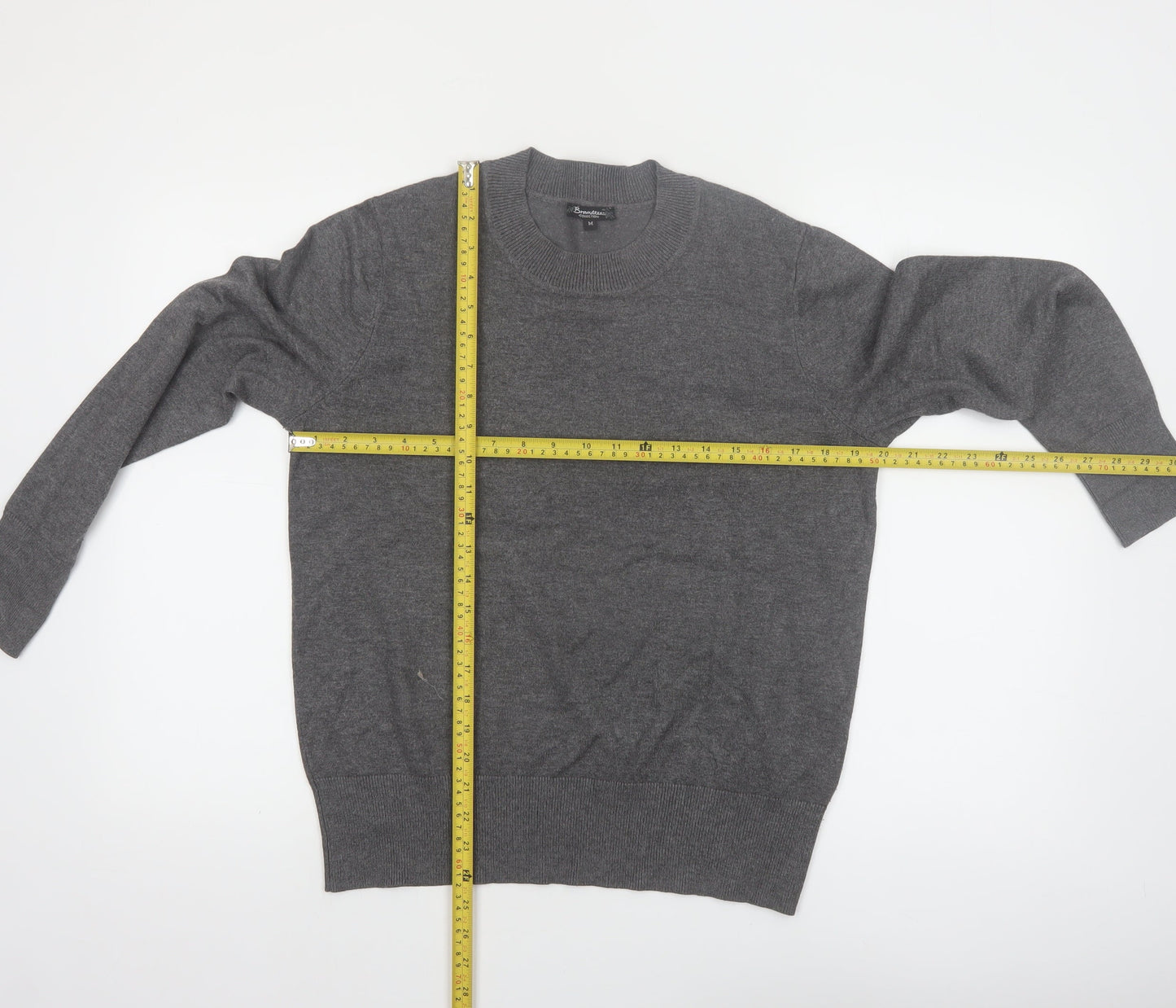 Brandtex Collection Women’s Grey Pullover Jumper M Viscose Blend