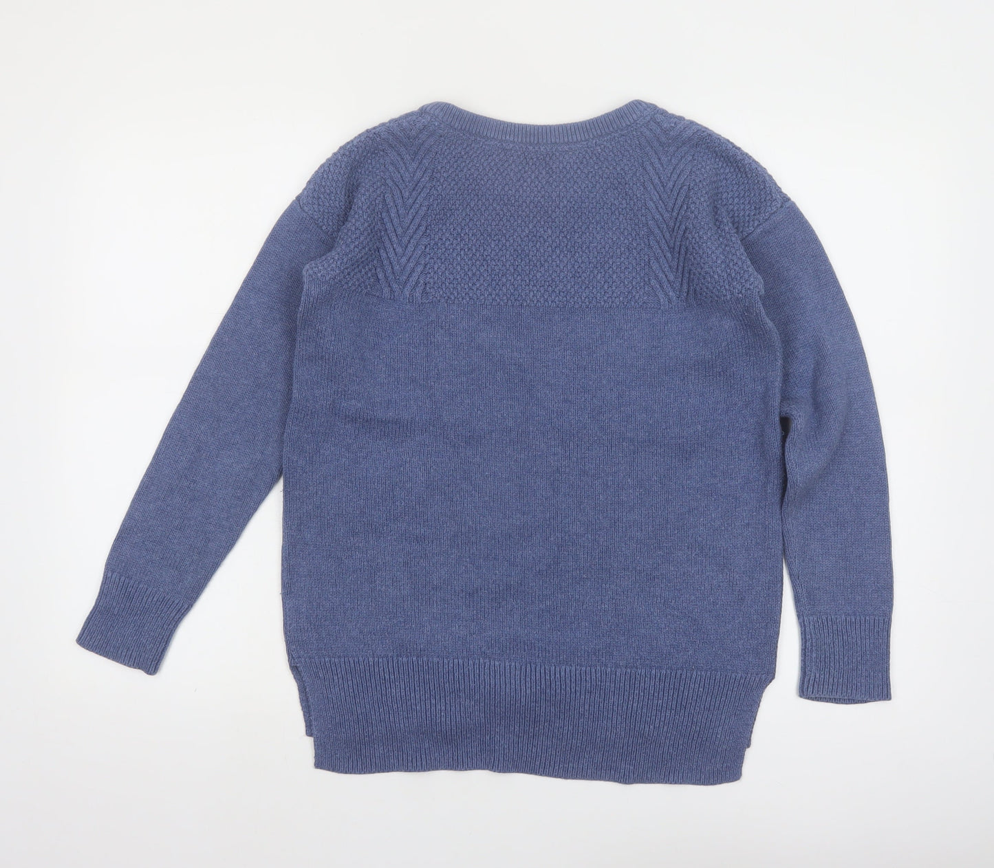 Crew Clothing Women’s Blue Cotton Wool Jumper Size 10