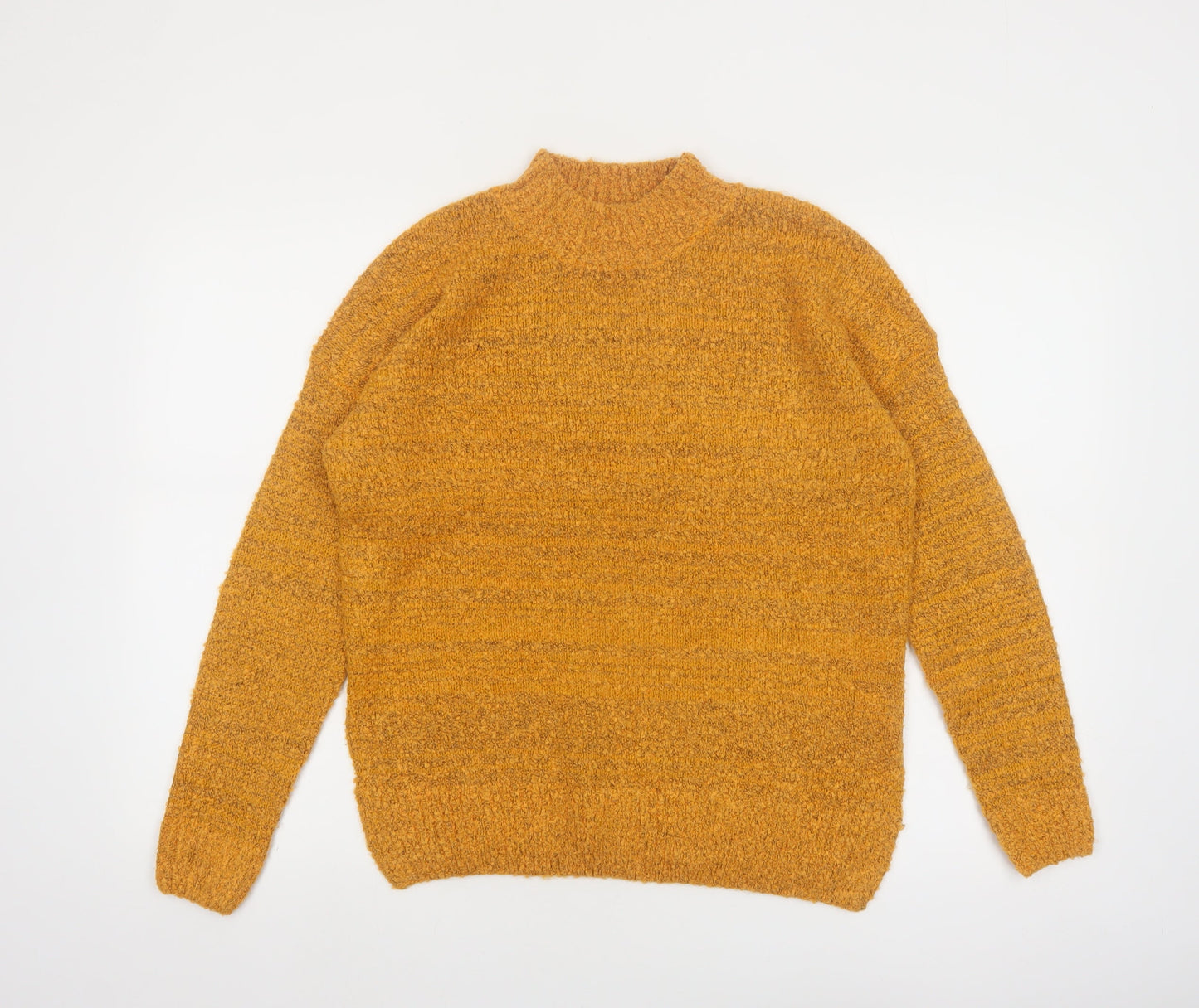 Wednesday's Girl Women's Yellow Mock Neck Knit Jumper XS