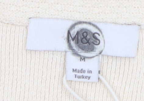 Marks and Spencer Women’s Ivory Sleeveless Tunic Blouse Size M