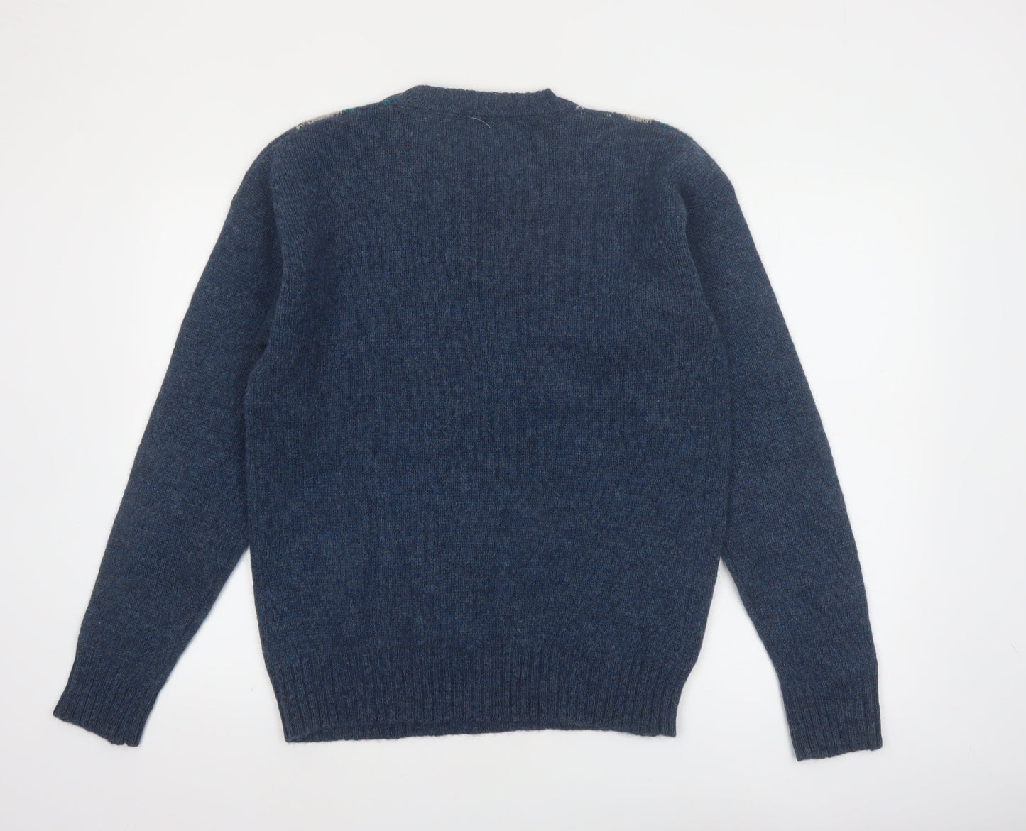 Ardsley Men's Blue Argyle Wool Pullover Jumper M Vintage Knit