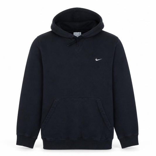 Nike Men’s Black Pullover Hoodie M Fleece Logo Sportswear