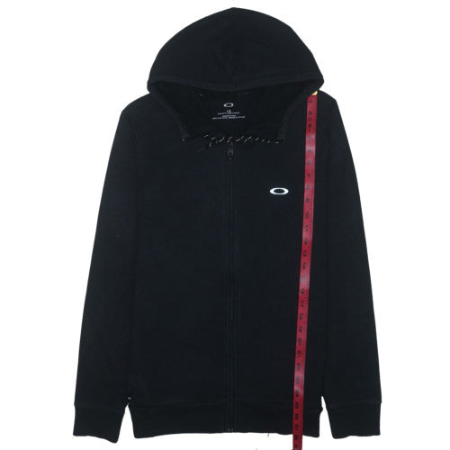 Oakley Men's Black Full Zip Hoodie L Regular Fit Fleece Sweatshirt