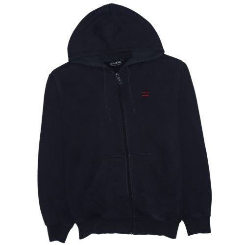 Billabong Men's Black Full Zip Hoodie Size L Regular Fit Cotton Blend