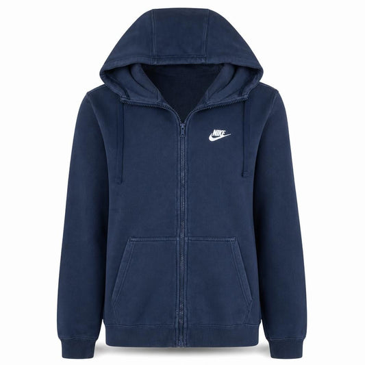 Nike Men's Blue Full Zip Fleece Hoodie Size S Regular Fit