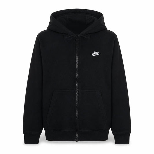 Nike Womens Black Full Zip Hoodie Size L - Classic Sportswear