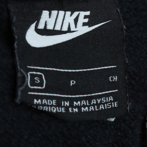 Nike Women's Black Small Full Zip Hoodie Sweatshirt Cotton Blend