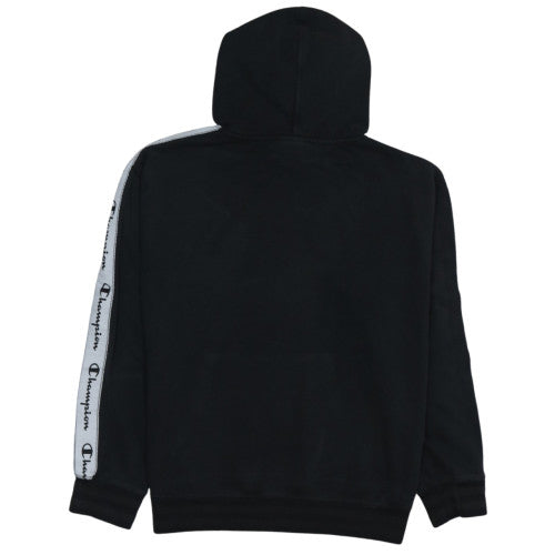 Champion Women’s Black Pullover Hoodie Large Logo Tape Sleeves