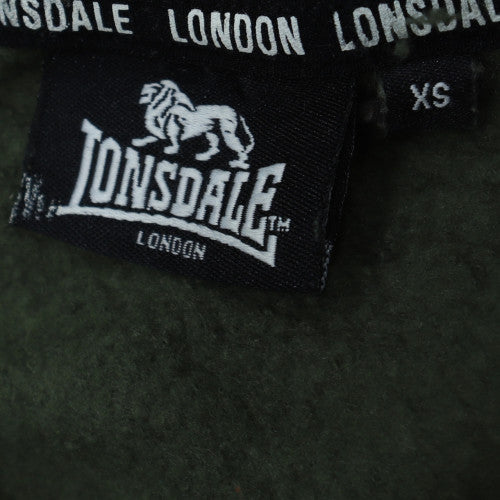 Lonsdale London Mens Green XS Pullover Hoodie with Logo Print