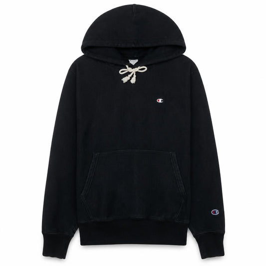 Champion Men's Black Small Pullover Hoodie 84% Cotton 16% Polyester
