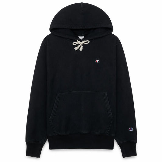 Champion Men's Black Small Pullover Hoodie 84% Cotton 16% Polyester