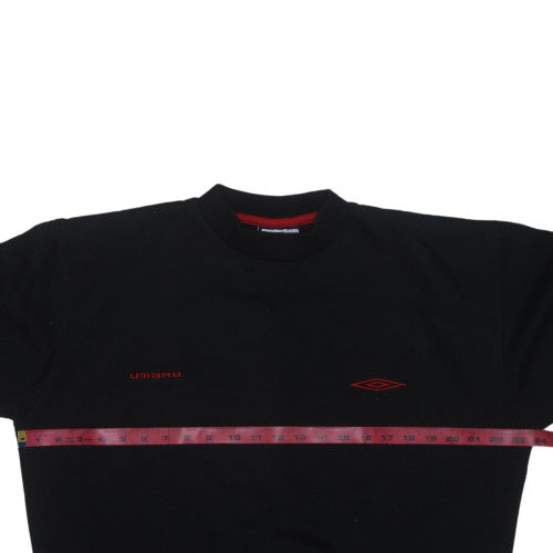 Umbro Men's Black Crew Neck Pullover Sweatshirt M