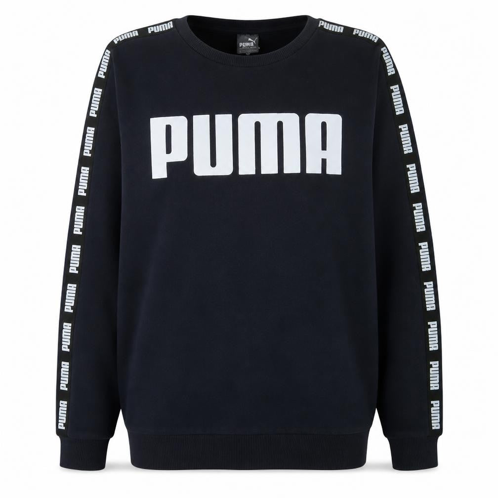 Puma Men's Blue 2XL Crew Neck Logo Pullover Sweatshirt