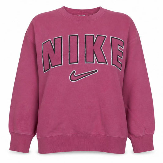 Nike Women's Pink Cotton Blend Pullover Sweatshirt Size S