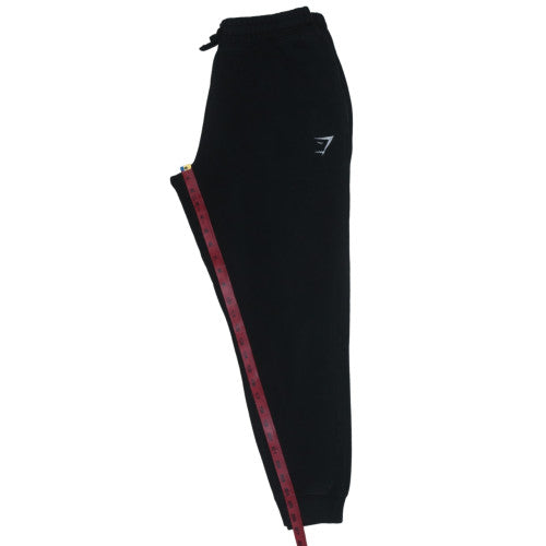 Gymshark Men’s Black Joggers M Regular Fit Fleece Tapered Sweatpants