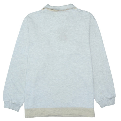 Nike Men’s Grey Fleece Quarter Zip Pullover Sweatshirt S
