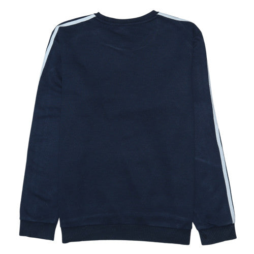 Adidas Men's Blue Long Sleeve Crew Neck Pullover Sweatshirt Size L