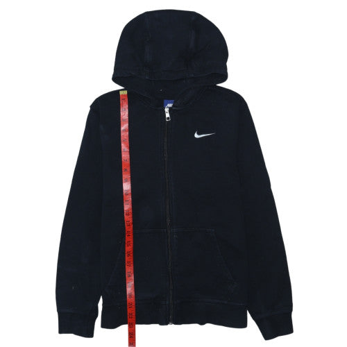 Nike Boys Black Full Zip Hoodie XL 13-15 Years Fleece Sportswear