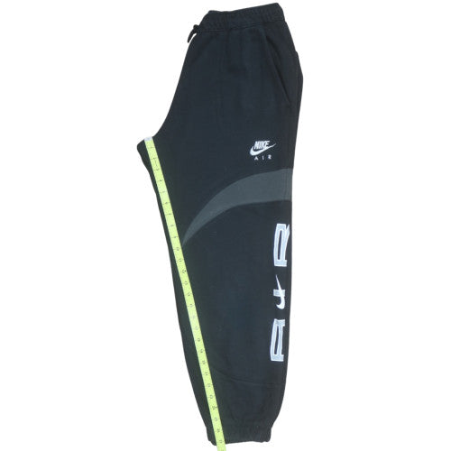 Nike Air Men's Black Jogger Sweatpants M Regular Fit Fleece Cuffed