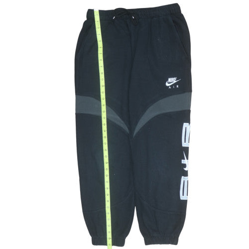 Nike Air Men's Black Jogger Sweatpants M Regular Fit Fleece Cuffed