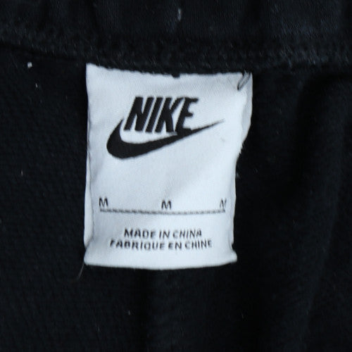 Nike Air Men's Black Jogger Sweatpants M Regular Fit Fleece Cuffed