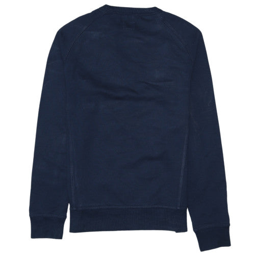 Champion Men's Blue Small Pullover Sweatshirt Logo Crew Neck