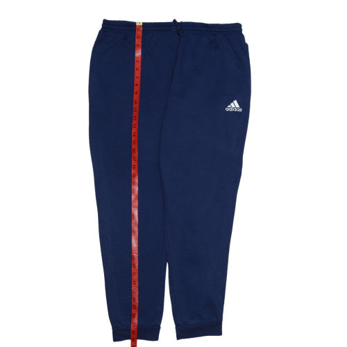 Adidas Men's Blue XL Jogger Sweatpants with Logo