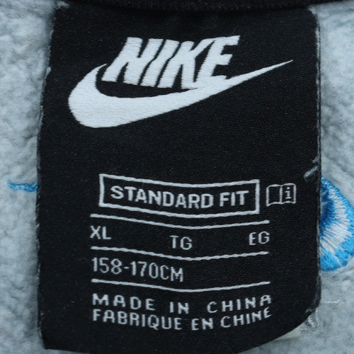 Nike Boys Grey Standard Fit Crew Neck Sweatshirt XL 158-170cm