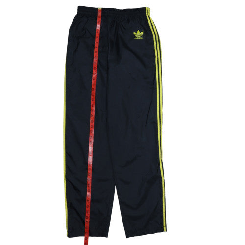 Adidas Men's Black Track Pants L Retro 80s Straight Leg Activewear