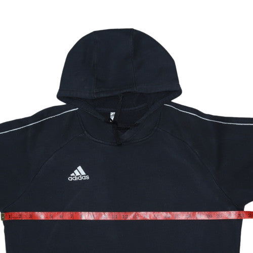 Adidas Men's Black Pullover Hoodie Size L Sports Fleece Sweatshirt