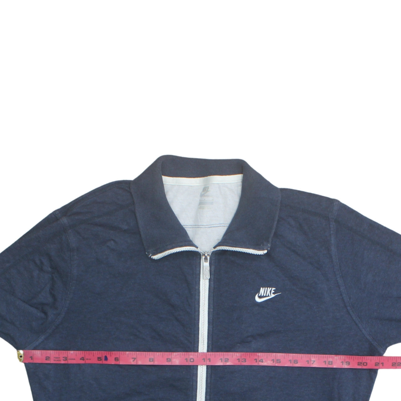 Nike Women's Blue Cotton Full Zip Track Jacket Size M