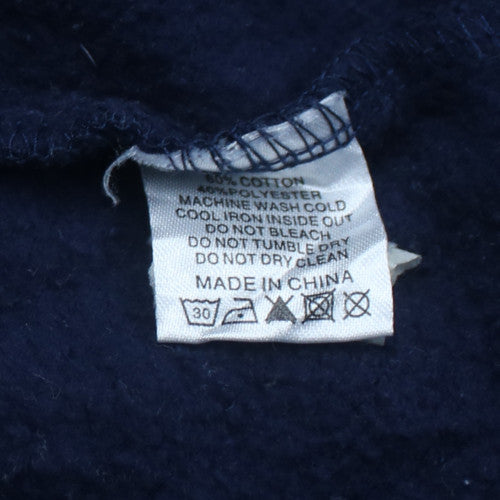 Dickies Men's Blue Pullover Hoodie Small Hooded Logo Sweatshirt