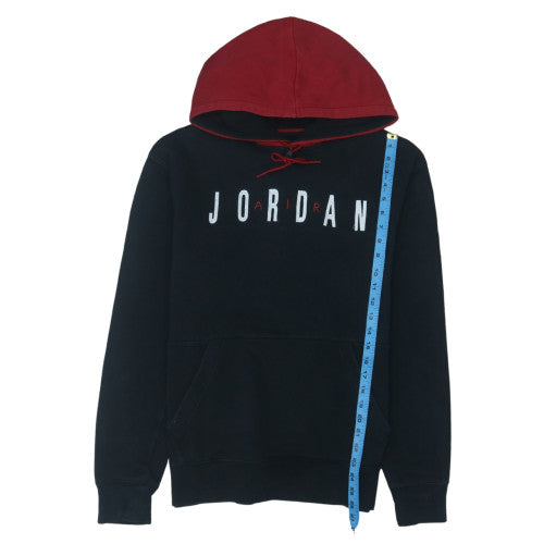 Jordan Mens Black Red Pullover Hoodie M Logo Fleece Sportswear