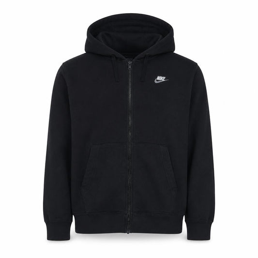 Nike Men's Black Full Zip Hoodie S Fleece Sportswear