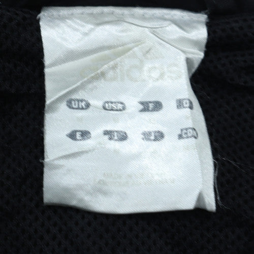 Adidas Men's Black Polyester Track Jacket Size M Full Zip Windbreaker