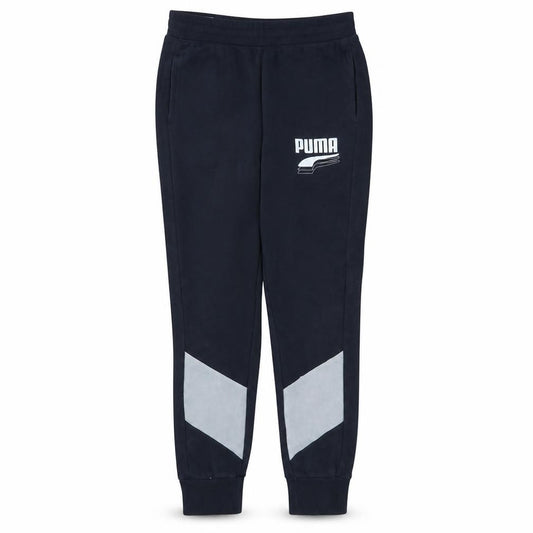 Puma Men's Black Jogger Trousers Size M Tapered Fit