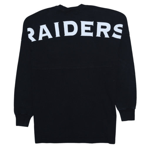 NFL Team Apparel Women’s Black Raiders Sweatshirt Size S Cotton Pullover