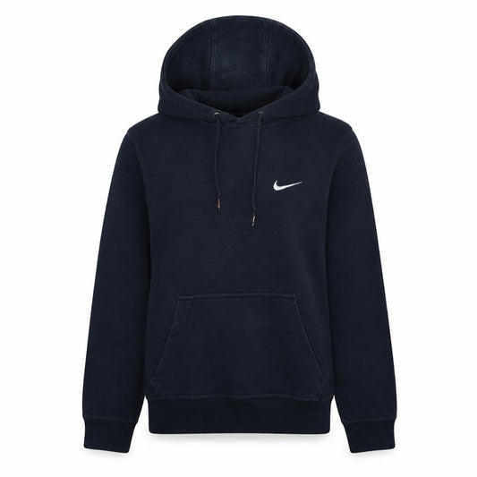 Nike Women Navy Blue Pullover Hoodie Size S Lined Fleece