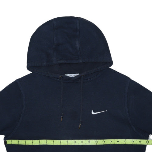 Nike Women Navy Blue Pullover Hoodie Size S Lined Fleece