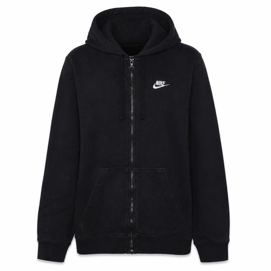 Nike Men's Black Small Full Zip Hoodie Cotton Blend