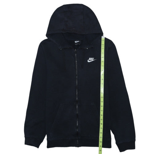Nike Men's Black Small Full Zip Hoodie Cotton Blend