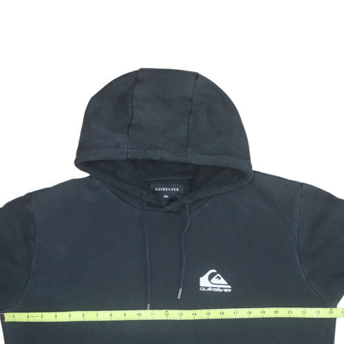 Quiksilver Mens Black XL Pullover Hoodie with Logo and Pocket