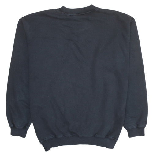 Adidas Men's Black Crew Neck Fleece Pullover Sweatshirt Size L