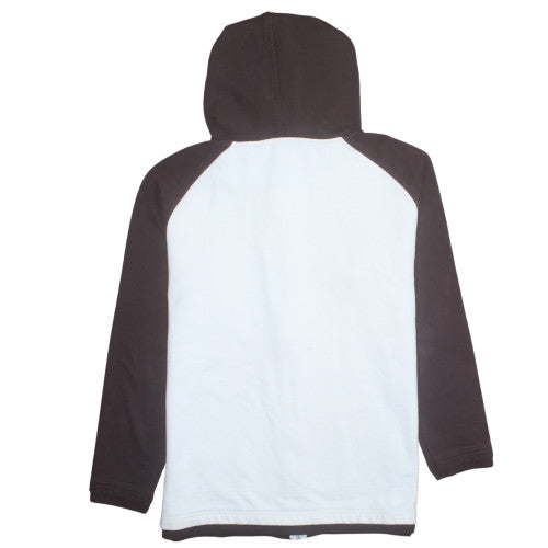 Avirex Men's White Full Zip Graphic Hoodie Size L